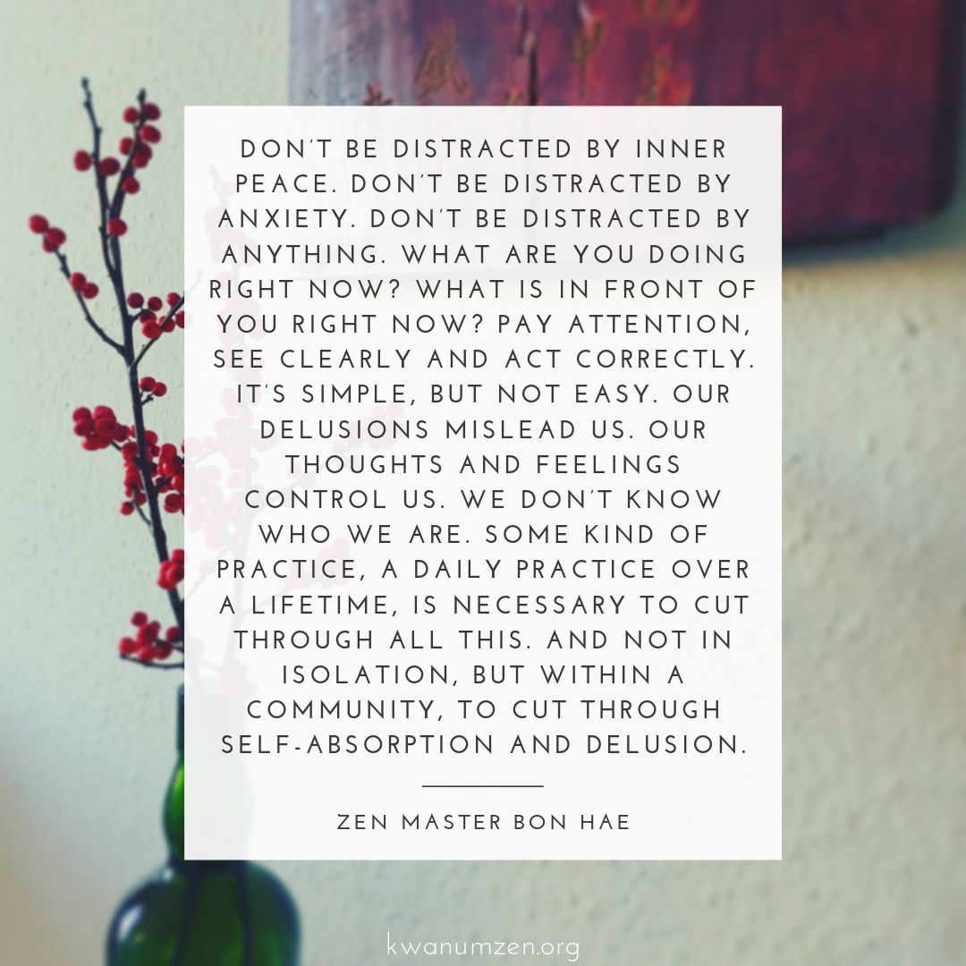 Don't Be Distracted By Inner Peace